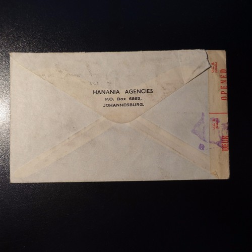 Africa From South COVER With Censored Military CAD Johannesburg -> Paris - Picture 2 of 2