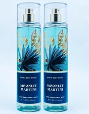 2 Bath Body Works MOONLIT MARTINI Fine Fragrance Mist Body Spray 8 oz