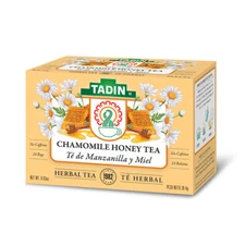 Tadin Chamomile Honey Herbal Tea. Improves Sleep Quality. 24 Teabags. 0.84 oz