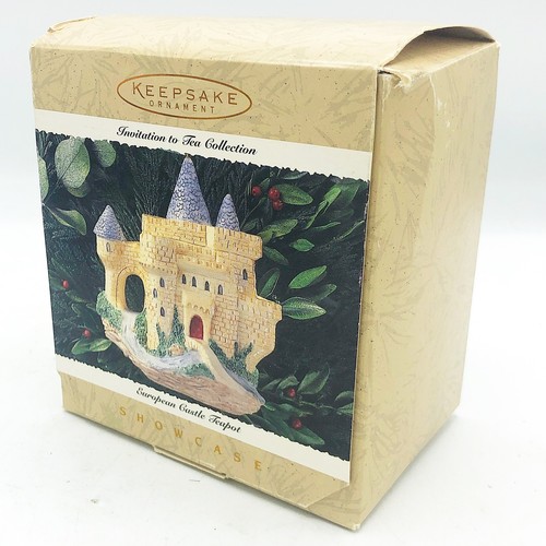 European Castle Teapot 1995 Hallmark Ornament - Picture 2 of 11