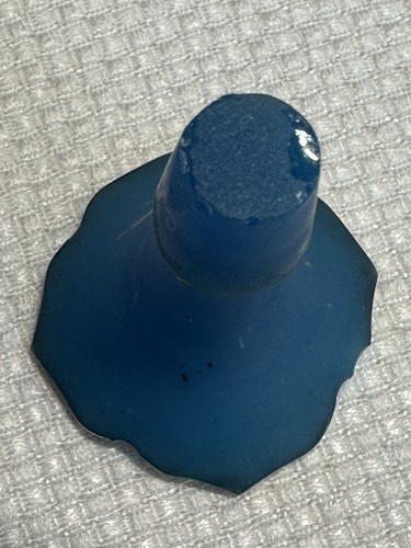 Frosted Blown Glass Toilet Water Bottle with Stopper - Early 1900s - Picture 9 of 13