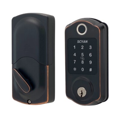 Scyan D7 Fingerprint Bluetooth Touchscreen Deadbolt, for Home, Airbnb rental 