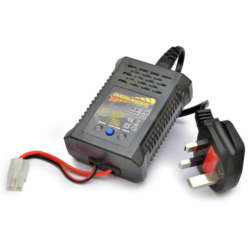 OVERLANDER Fast Charger for Radio Control RC Cars 7.2v 7.2Volt Tamiya etc Mains 4.8v - 9.6v