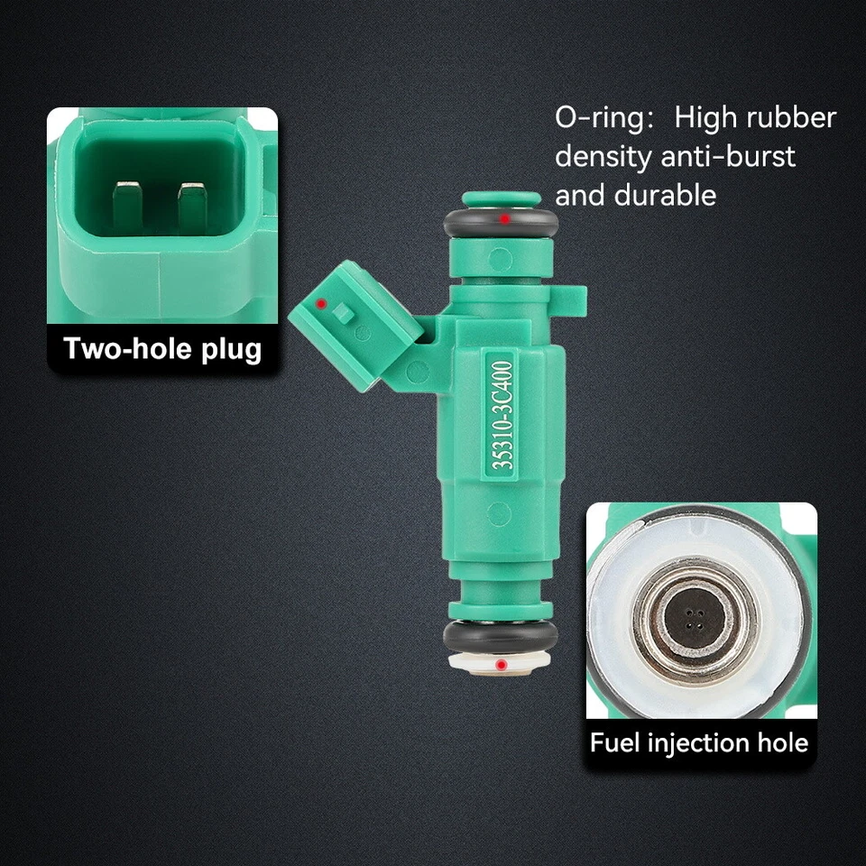 Inyectores de combustible para Kia Sorento 2011-2013 para Hyundai Santa Fe 2010-12 3,5 L 6 piezas Foto 2 de 4