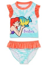 LITTLE MERMAID ARIEL Tankini UPF-50 Bathing Swim Suit NWT Toddler's Size 4T 30