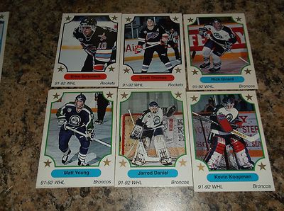 1991-92 7th Inning Sketch # 188 KEVIN KOOPMAN SWIFT CURRENT BRONCOS WHL 