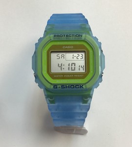g shock transparent blue
