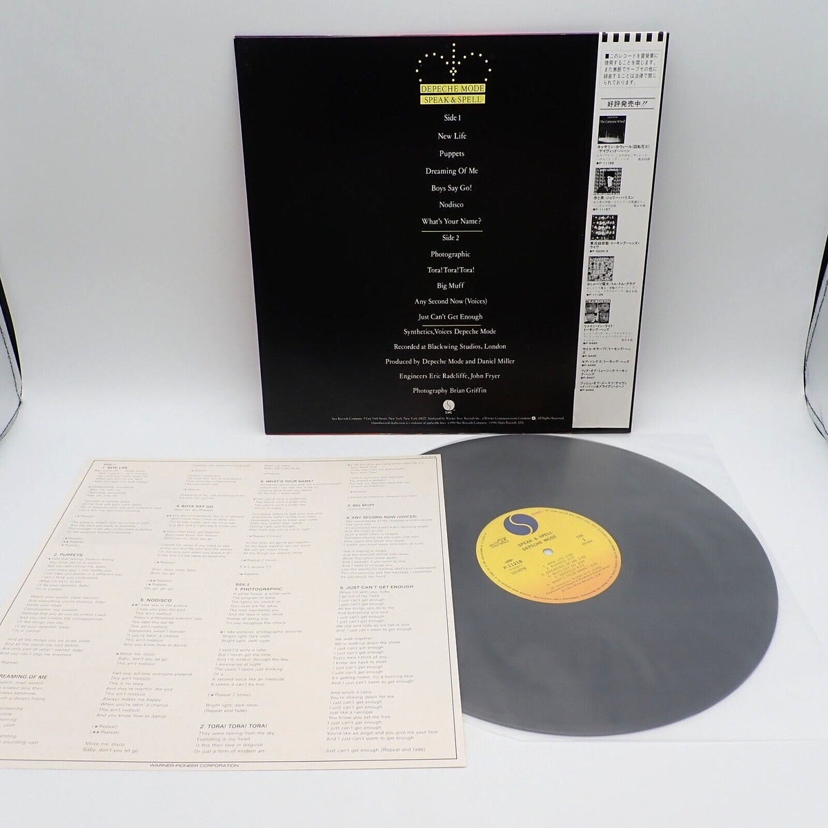 Depeche Mode Speak & Spell Japan LP OBI VINYL Sire P Depeche Mode Speak & Spell Japan LP OBI VINYL Sire P
