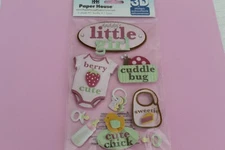 PAPER HOUSE 3D STICKERS "Daddy's Little Girl' 375620 9 Stickers