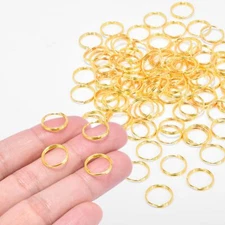 100 Pcs 1/2 Inch Mini Split Key Rings Small Keychain Ring for Craft Car Keys