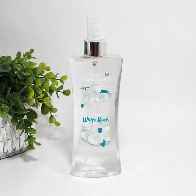 Body Fantasies Signature Fresh White Musk  Body Mist Spray 8.0 fl oz New & Fresh