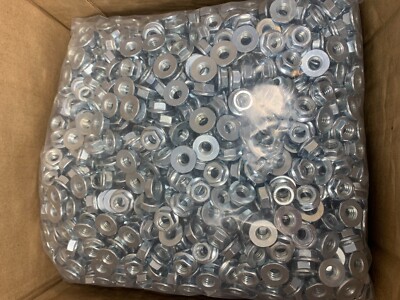 Earnest 370032T 5/16-18 IFI 145 GR 5 Hex Flange Nut Zinc Clear Trivalent QTY2800