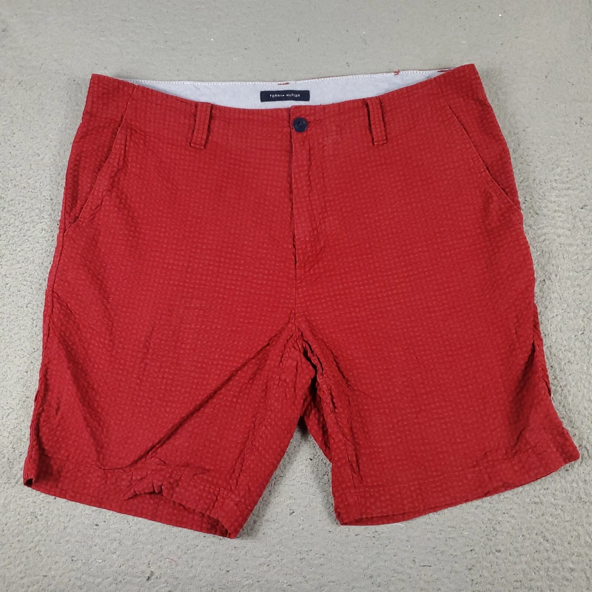 Tommy hilfiger red outlet shorts mens