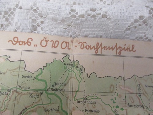 1935 Das ÖVA Sachsenspiel Klapptafel mit geograph. Angaben Reklame VERSICHERUNG - Bild 3 von 8