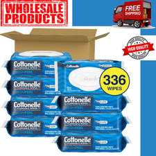 Fresh fell wet wipes 8 Flip-Top Packs, 42 Wipes Per Pack 336 Total Wipes ,Adult