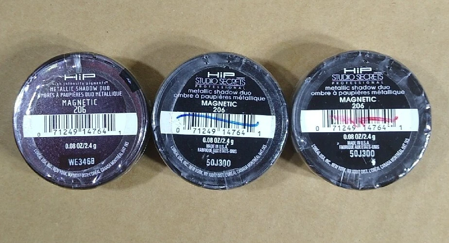 L'Oreal HIP Studio Secrets Metallic Eye Shadow Duo 206 MAGNETIC 0.08z (LOT OF 3) - Image 3 of 4