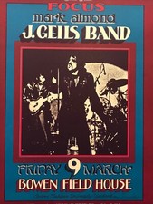 Póster 1ª impresión, J. GEILS BAND, FOCUS, Grimshaw firmado AOR 4.184, 1973.