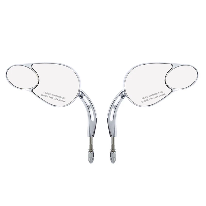 Espejos retrovisores de visión divididos para Harley Touring Electra Glide Street Glide Road King Foto 3 de 4