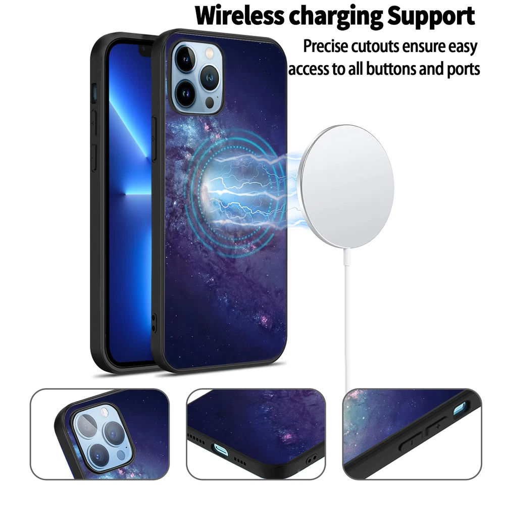 Phone Case Space Soft Silicone Cover For iPhone 11 12 Pro 13 14 Plus 15 Pro Max