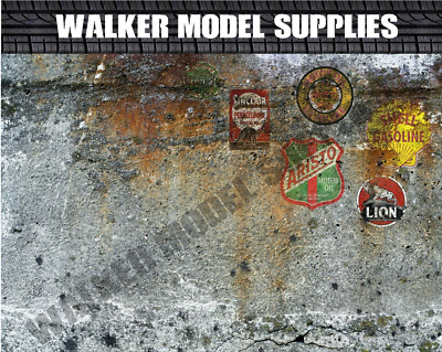 1:18 - 1:24 Scala (3xA4) Garage Muro - Stacca E Applicare Adesivi 116