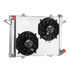3 Row Radiator w/Shroud Fan For 1991-1993 Dodge D250 W250 D350 W350 5.9L Cummins