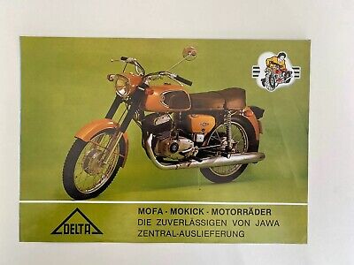  JAWA  Mokick Mofa Babetta Prospekt Moped Motorrad Werbung  