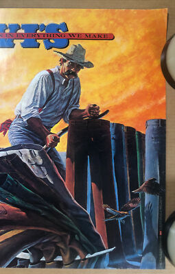 Levi's Jeans Vintage Poster 1977 We Put A Little Blue Jeans In