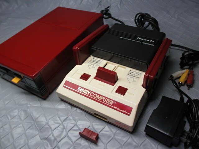 Nintendo Famicom NES console AV MOD Disk System Set Working New Belt  excellent