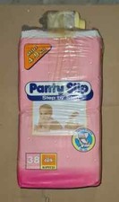 Vintage 90s Greece Plastic Diapers PANTY SLIP GIRL 38 nappies 4-9kgs /20 LBS NEW