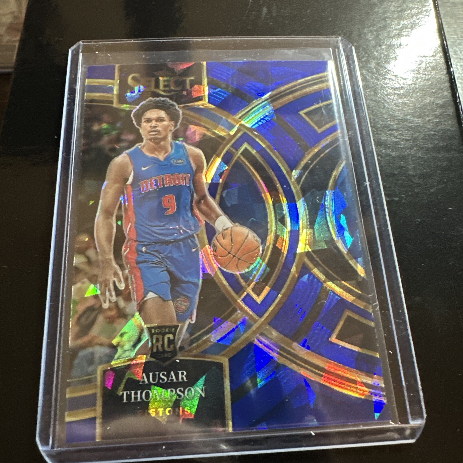 2023-24 Select Ausar Thompson Blue Cracked Ice Prizm Premier RC 