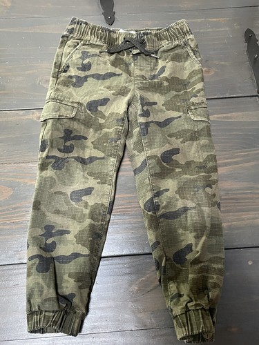 Boys OLD NAVY Green Cargo Camouflage 