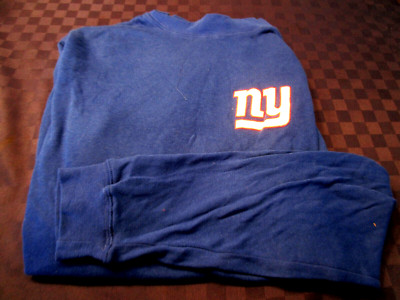 NEW! NEW YORK GIANTS NFL Big &Tall MOCK TURTLENECK Long Sleeve Tee  BLUE 6XLB
