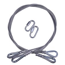 2Pcs Lift Cables 125542 For Gorilla Lift Non Coated Cables with EZ Spring Clips