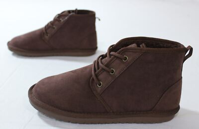 The Children's Place Boy's Lace Up Teddy Boots JL3 Brown Size US:5 UK:4