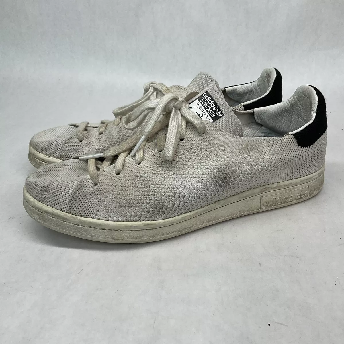 Adidas Stan Smith Shoes White Black Men's Size 7 BZ0117 eBay