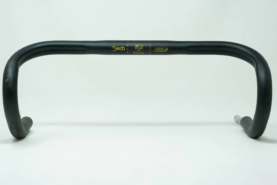 DEDA NERA 26.0 HANDLEBAR BARS 90s VINTAGE 44 ROAD RACING BIKE OLD BICYCLE BLACK - Image 2 of 4