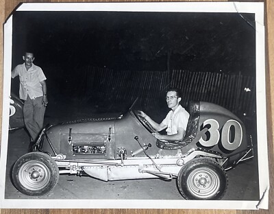 Vintage 1940s Midget Race Car Driver Photo | eBay