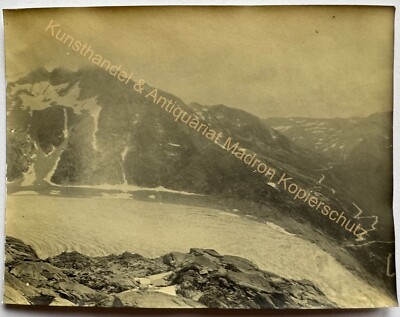 orig. Foto Vierwaldstättersee Morschach Luzern  1901 Nägelisgärtli
