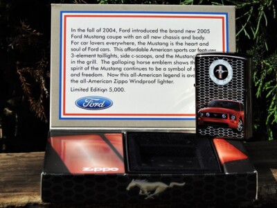 Ford Mustang Front Zippo Lighter - Ford Motor Company - Limited Ford Mustang Front Zippo Lighter - Ford Motor Company - Limited