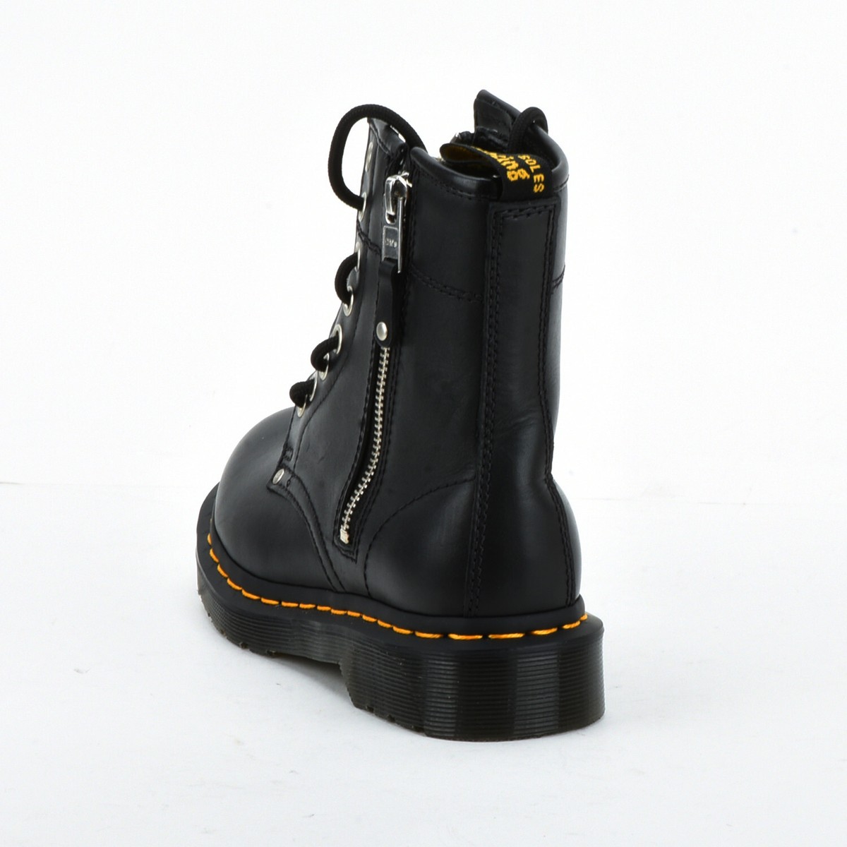 Dr. Martens 1460 W ブラックブーツ 3 UK Dr. Martens Women's 1460 Twin Zip Fashion Boots Women Shoe