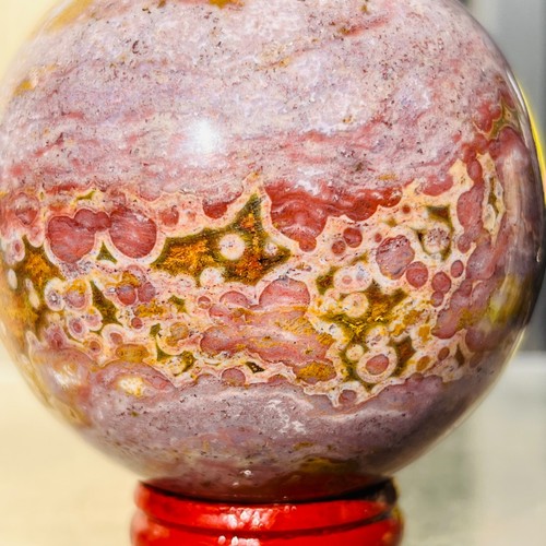 460g Natural Colourful Ocean Jasper Crystal Mineral Sphere Specimen Healing - Picture 6 of 12