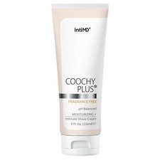 Coochy Plus Intimate Shaving Cream FRAGRANCE FREE For Pubic,Bikini Line-Tube 8oz