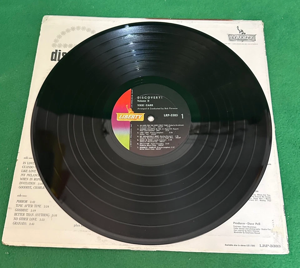 5 Vikki Carr Vinyl LP_Discovery Vol II_ At The Greek Theater_It Must Be Him. - Image 4 of 4