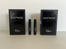 2 Dior Sauvage Cologne Fragrance Spray Sample Eau de Toilette 1ml / 0.03 Fl Oz