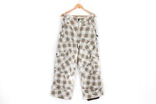 Salomon Ski Snowboard Mens Bib Pants Size S Check Skiing Vintage Multipocket