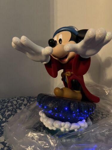 Disney Parks Exclusive Mickey Mouse Sorcerer Apprentice on Wave Medium Figurine