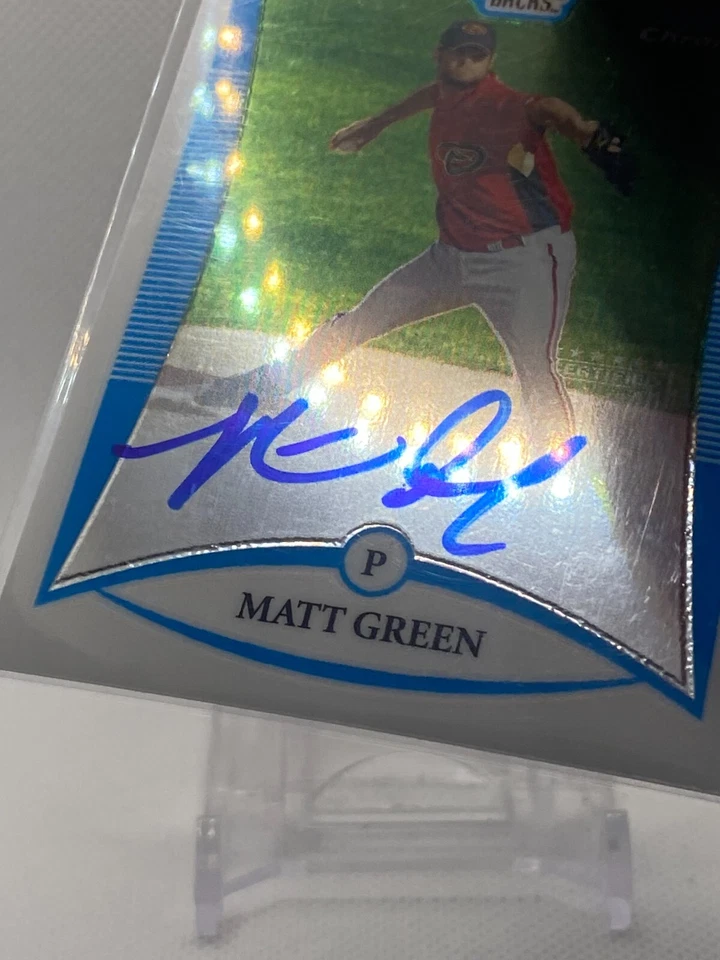 2008 Bowman Chrome Prospects #BCP266 Matt Green Auto - Image 2 of 3
