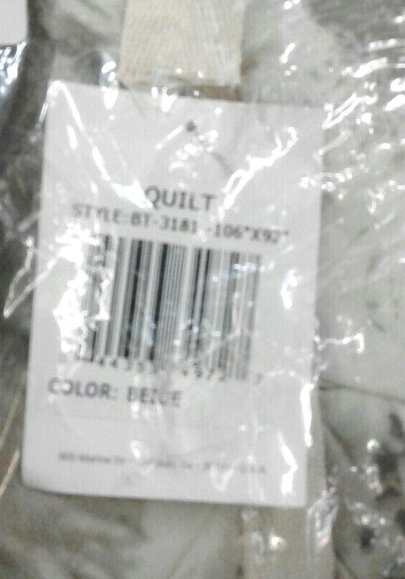 Rizzy Home BT-3181 Ropa de Cama Nido Plumado Beige King Edredón 106" x 92" Foto 3 de 4