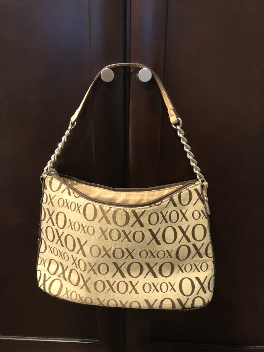 New XOXO Brown & Tan Silver Chain Handbag NWOT | eBay