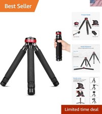 Lightweight 33cm Adjustable Mini Tripod with Non-Slip Feet - Perfect for Travel